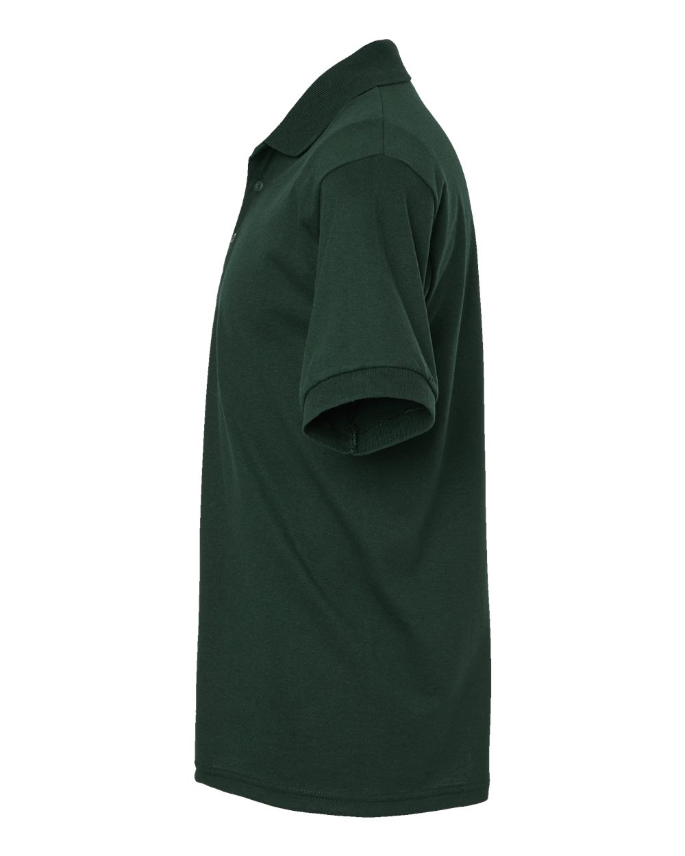 Left View of Forest Green DryBlend® Jersey Polo - 8800