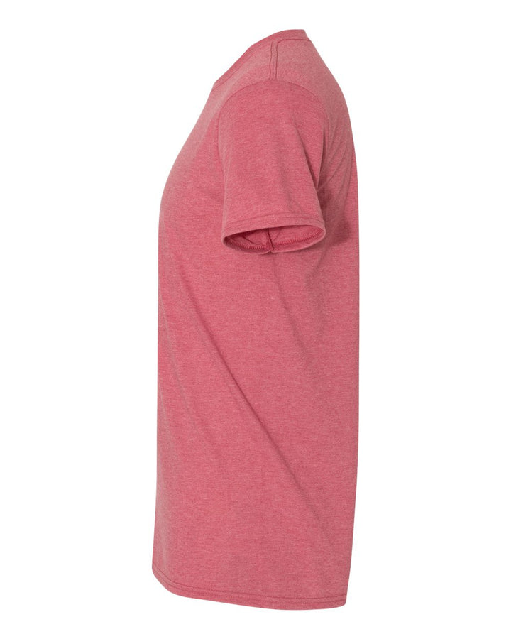 Left View of Heather Cardinal Red Softstyle® T-Shirt - 64000