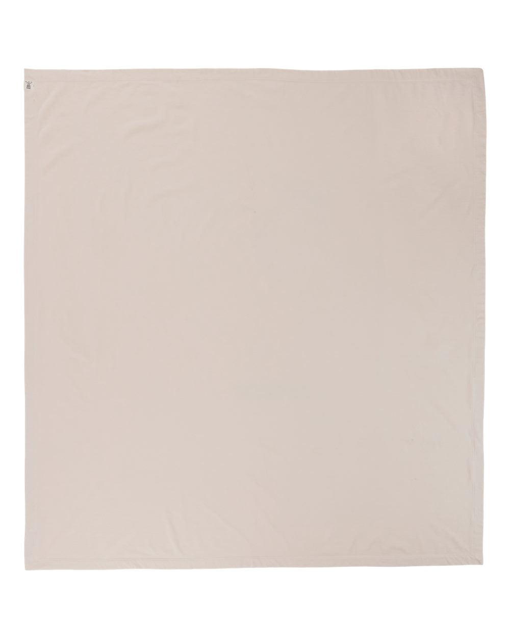 Left View of Ivory Garment-Dyed Fleece Dorm Blanket - 15BT