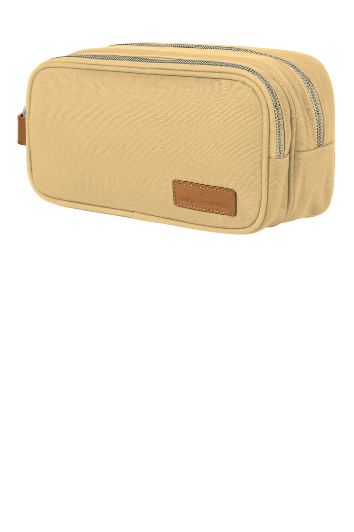 Left View of LedgerKhk Brooks Brothers Wells Dopp Kit BB18870