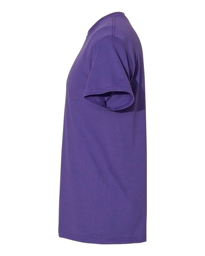 Left View of Lilac Heavy Cotton™ T-Shirt - 5000