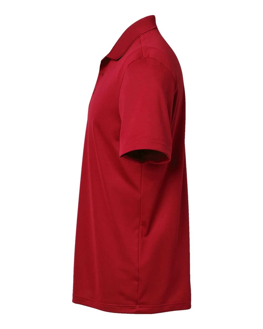 Left View of Power Red Basic Sport Polo - A430