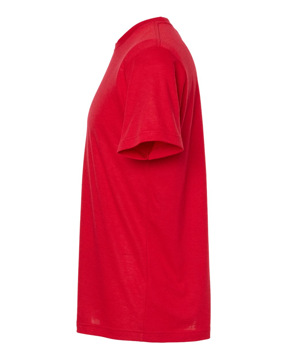 Left View of Red Poly-Rich T-Shirt - 241