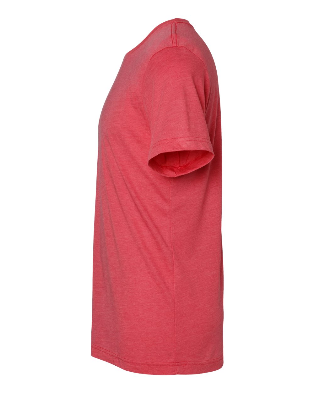 Left View of Red Triblend Triblend Tee - 3413