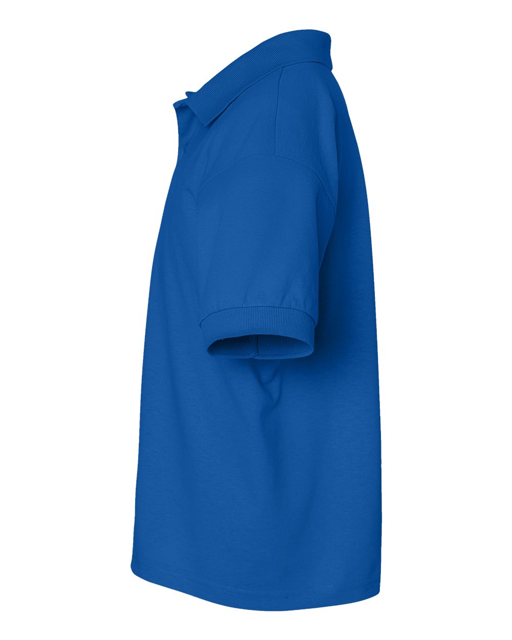 Left View of Royal DryBlend® Youth Jersey Polo - 8800B