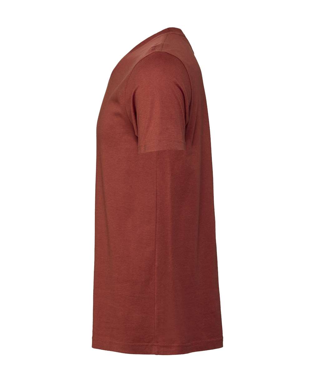 Left View of Rust Jersey Tee - 3001