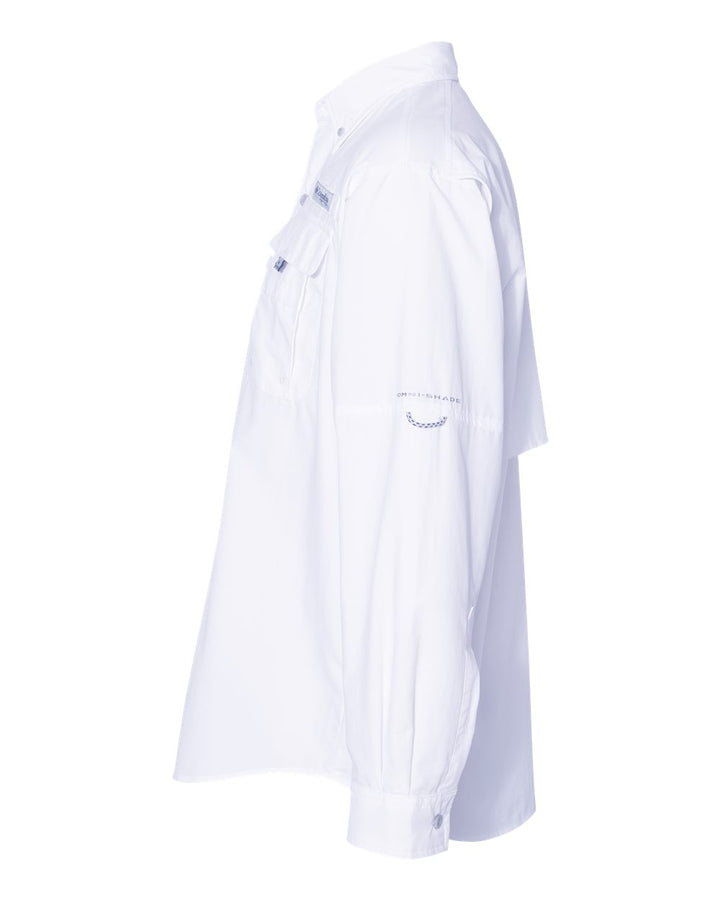 Left View of White PFG Bahama™ II Shirt - 212463