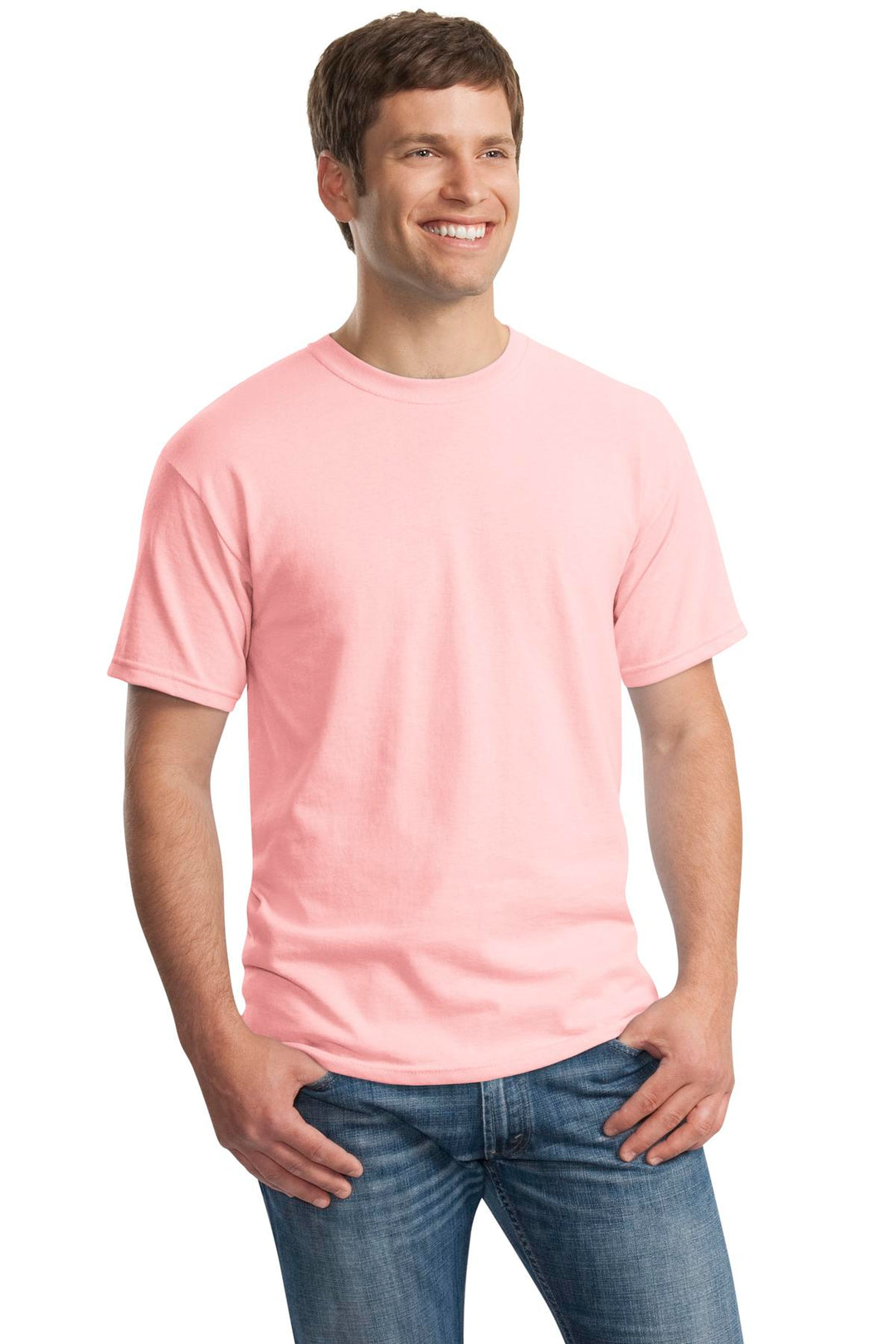 Light Pink Gildan - Heavy Cotton 100% Cotton T-Shirt. 5000