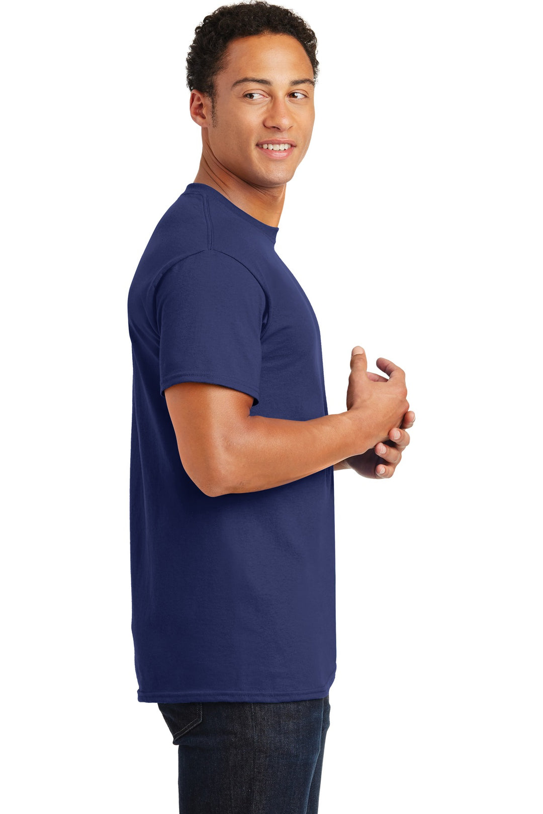 Metro Blue Gildan - Ultra Cotton 100% US Cotton T-Shirt. 2000