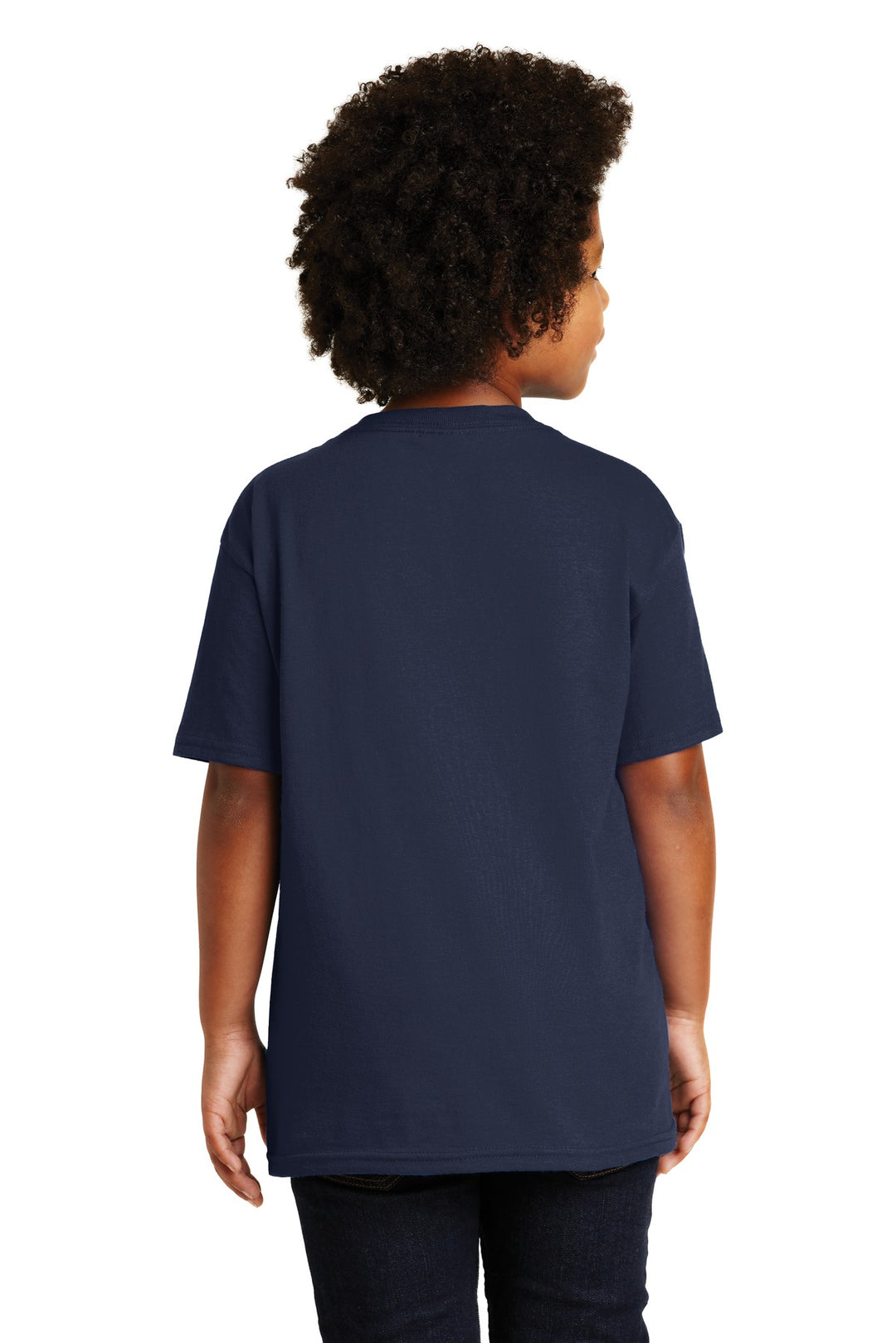 Navy Gildan - Youth Ultra Cotton 100% US Cotton T-Shirt. 2000B
