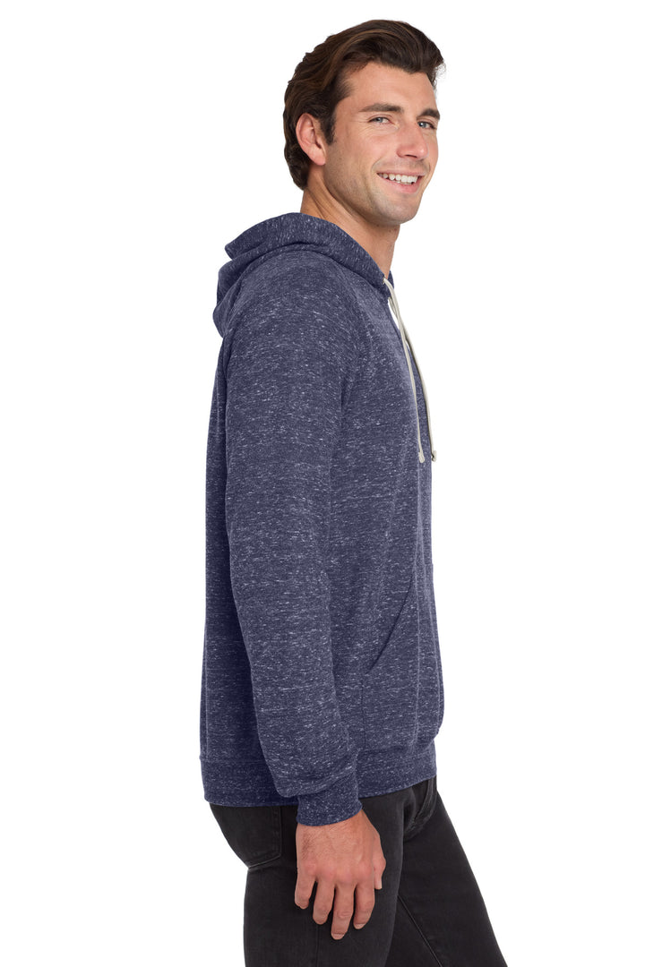 Navy Jerzees Snow Heather French Terry Raglan Hoodie 90M