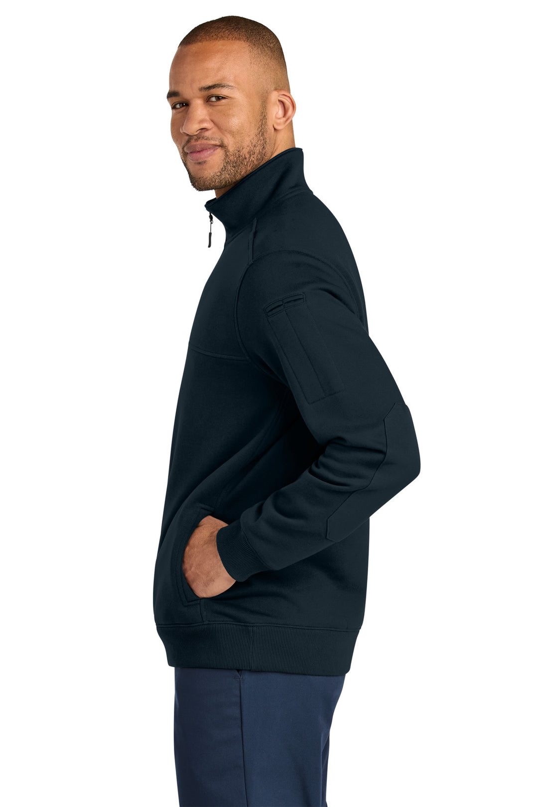 NavyBlue CornerStone 12-Oz. Tough Fleece Job Shirt CSF635