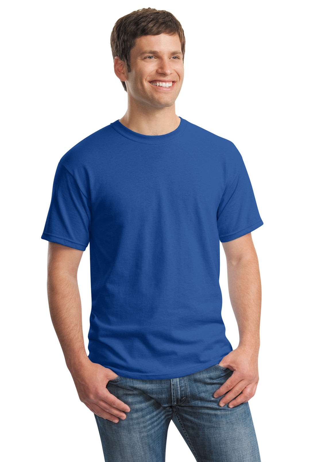 Neon Blue Gildan - Heavy Cotton 100% Cotton T-Shirt. 5000