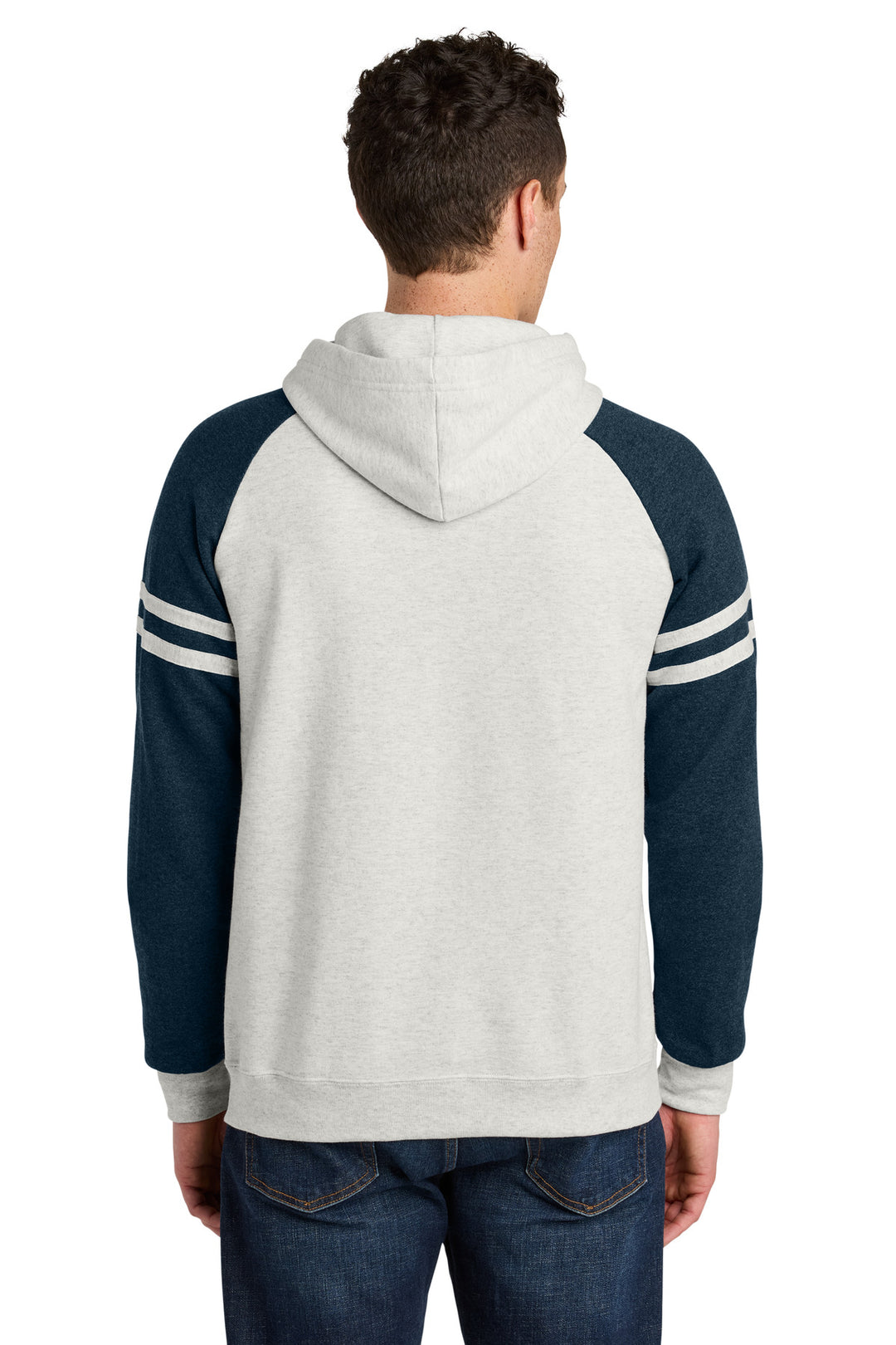 OatH/IdgHt Jerzees Unisex NuBlend Varsity Colorblock Hooded Sweatshirt 97C