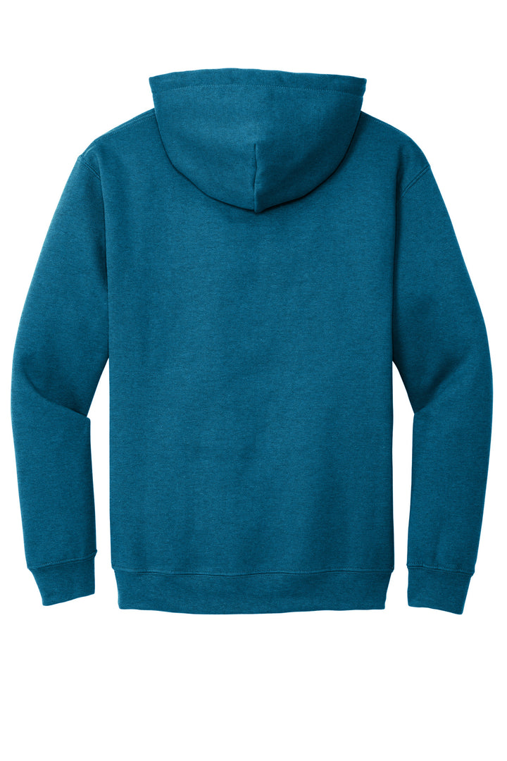 Rear View of Antqu Sapphire Gildan - Heavy Blend Hooded Sweatshirt. 18500