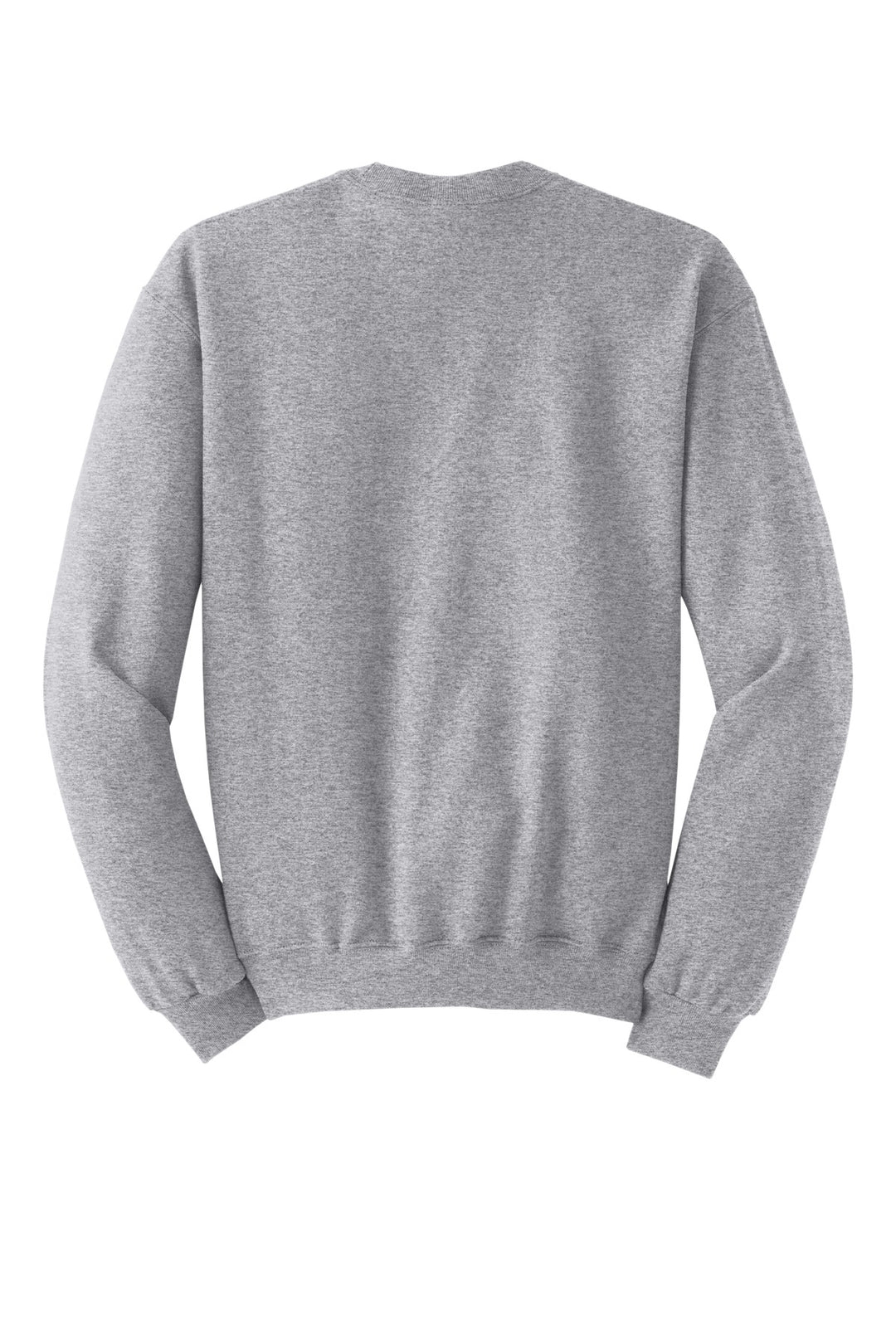 Rear View of AthlHthr Jerzees - NuBlend Crewneck Sweatshirt. 562M