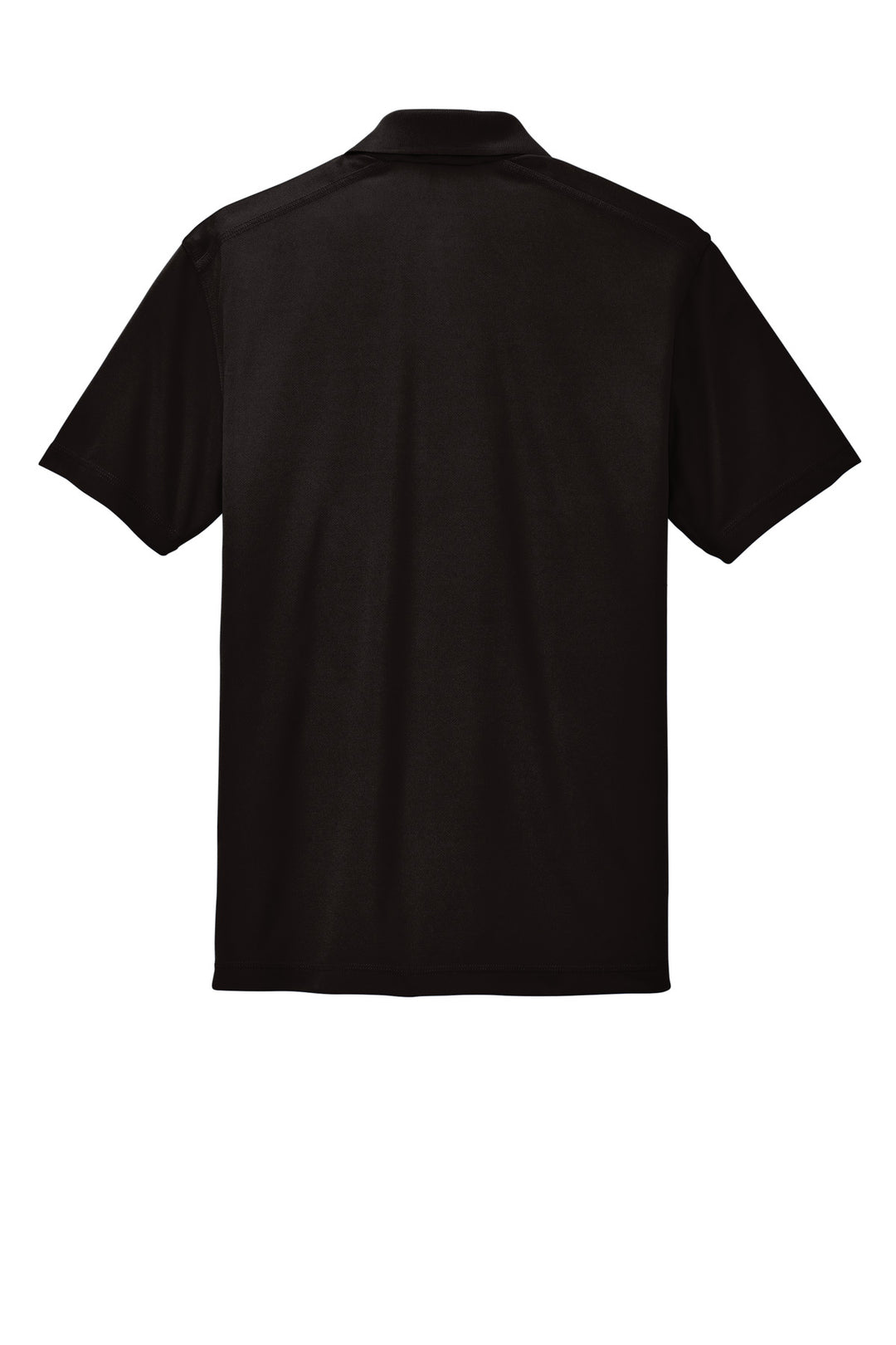 Rear View of Black Sport-Tek PosiCharge Micro-Mesh Polo. ST680