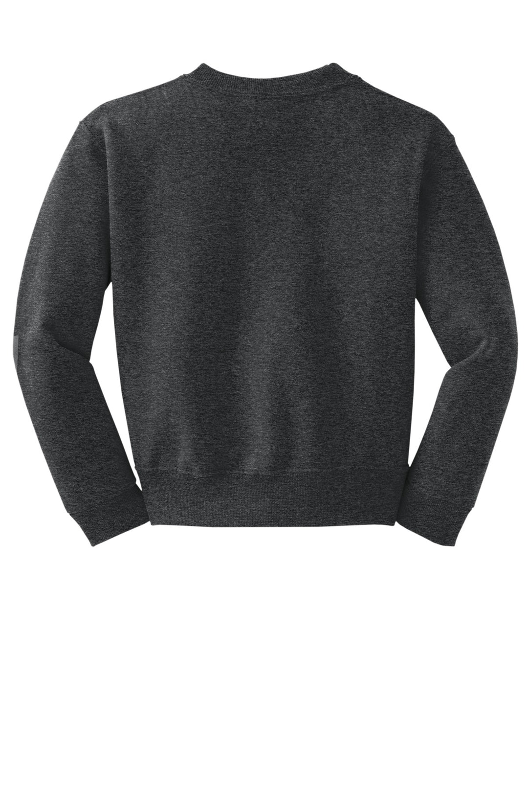 Rear View of BlkHthr Jerzees - Youth NuBlend Crewneck Sweatshirt. 562B