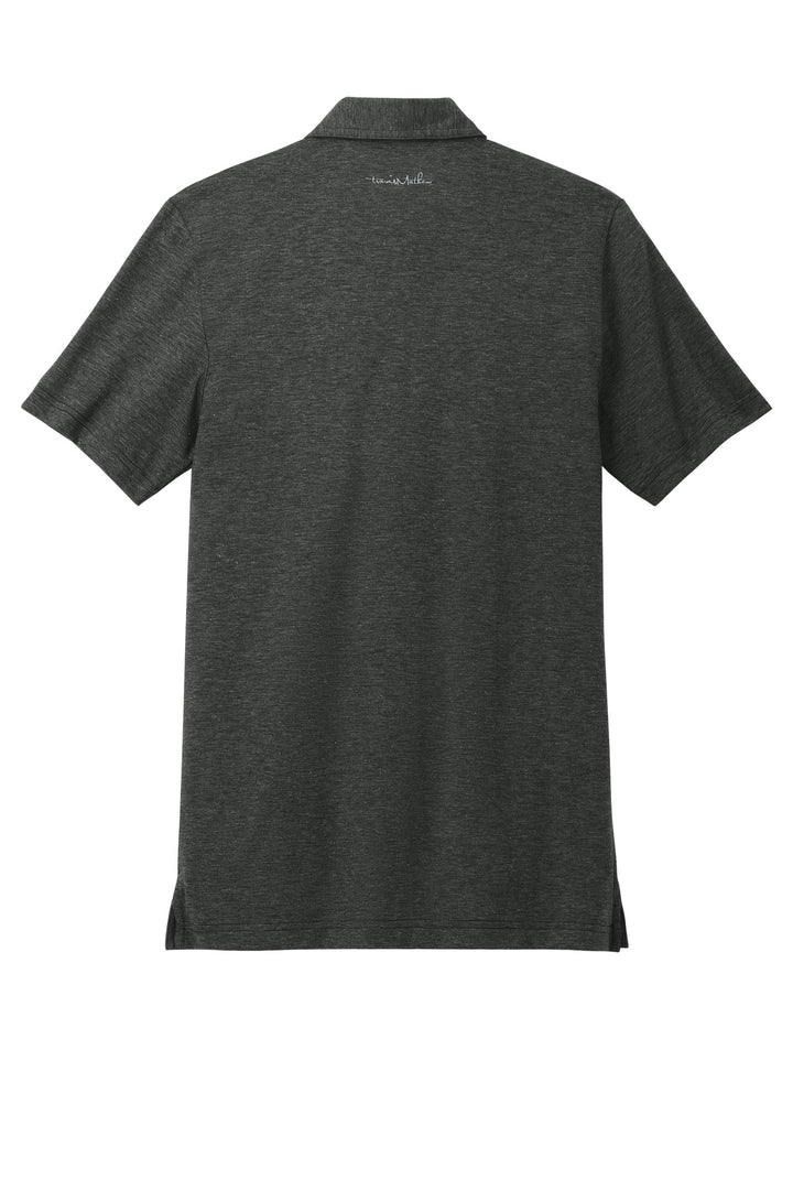 Rear View of BlkHthr TravisMathew Sunnyvale Polo TM1MAA369