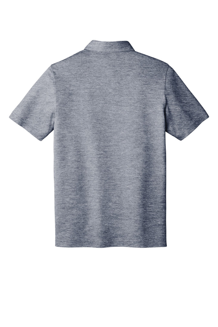 Rear View of BlNightsHt TravisMathew Oceanside Heather Polo. TM1MU412