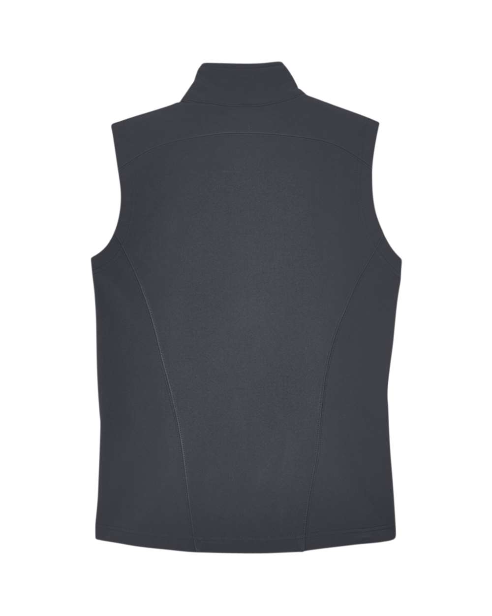 Rear View of Carbon Women's Cruise Two-Layer Fleece Bonded Soft Shell Vest - CE701W