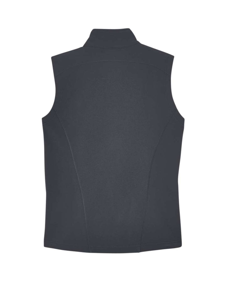 Rear View of Carbon Women's Cruise Two-Layer Fleece Bonded Soft Shell Vest - CE701W