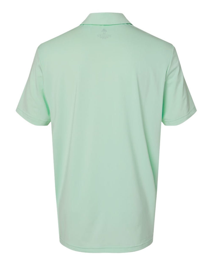 Rear View of Clear Mint Ultimate Solid Polo - A514