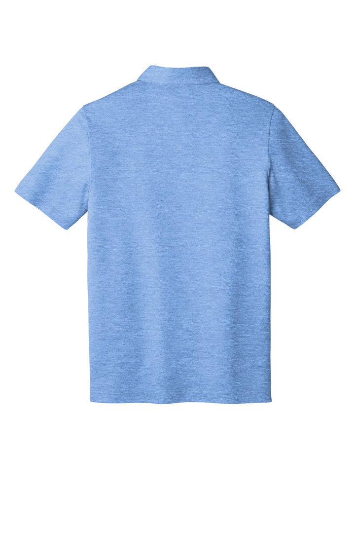 Rear View of ClscBlHthr TravisMathew Oceanside Heather Polo. TM1MU412