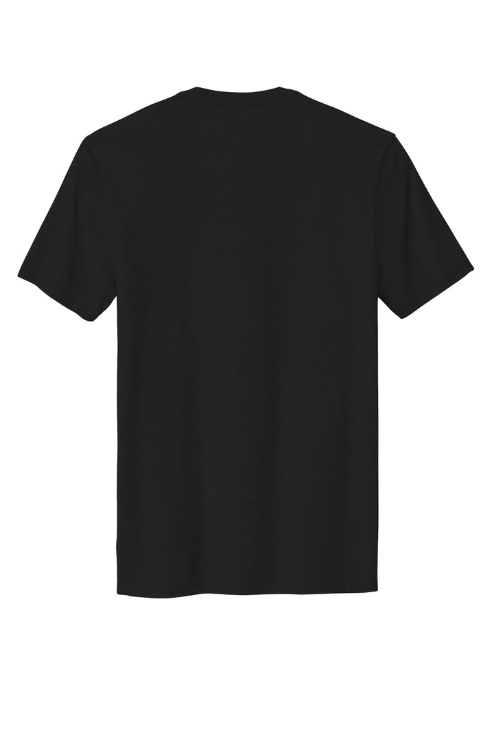 Rear View of DeepBlack Allmade Unisex Organic Cotton Tee. AL2100