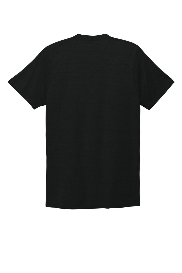 Rear View of DeepBlack Allmade Unisex Tri-Blend V-Neck Tee AL2014