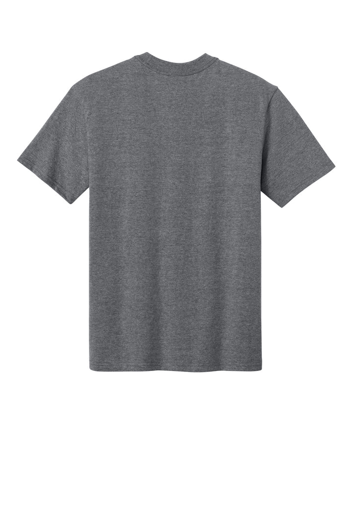 Rear View of GphHeather Gildan Hammer Maxweight Tee 75000