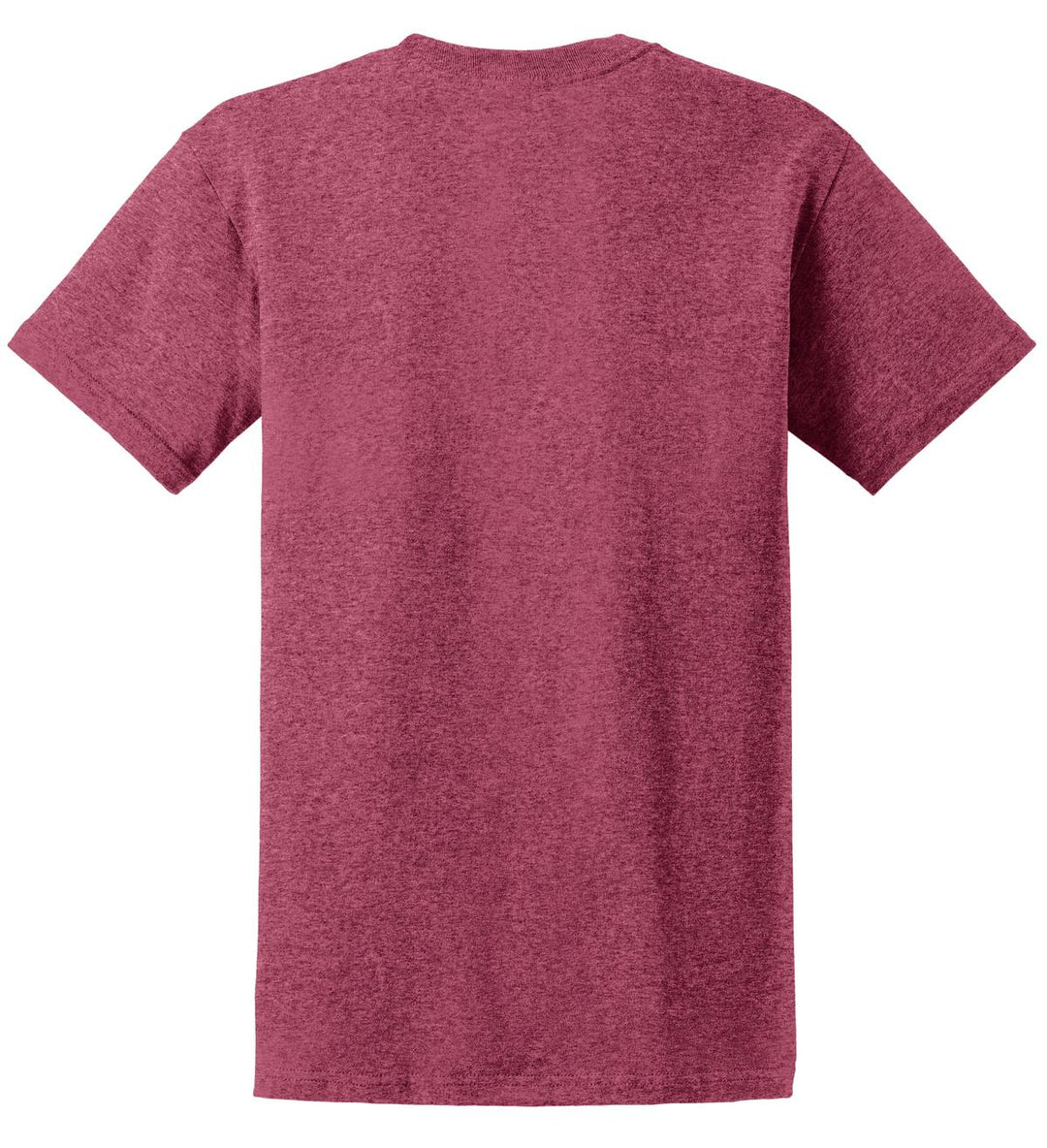 Rear View of Hthr Cardinal Gildan - Ultra Cotton 100% US Cotton T-Shirt. 2000