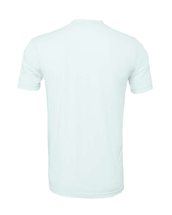Rear View of Ice Blue Triblend Triblend Tee - 3413