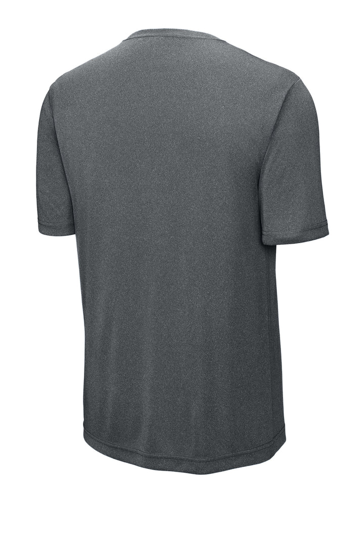 Rear View of IronGreyHt Sport-Tek PosiCharge Competitor Tee. ST350