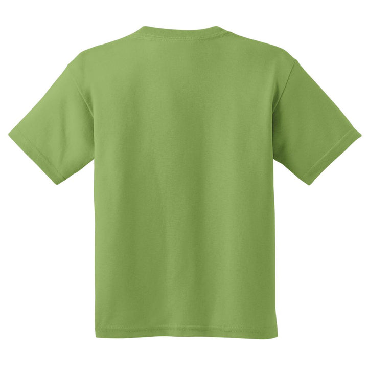 Rear View of Kiwi Gildan - Youth Heavy Cotton 100% Cotton T-Shirt. 5000B