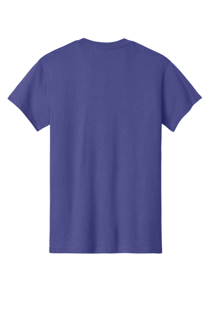 Rear View of Lilac Gildan - Heavy Cotton 100% Cotton T-Shirt. 5000