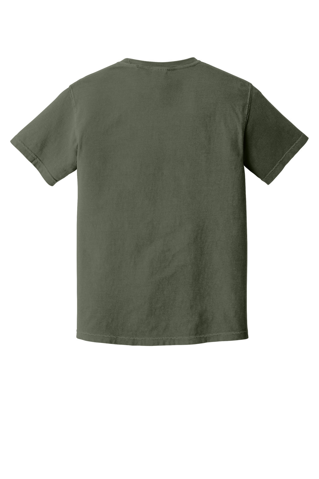 Rear View of Moss COMFORT COLORS Heavyweight Ring Spun Tee. 1717