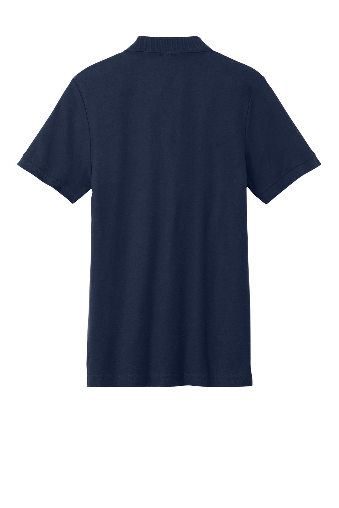Rear View of Navy Gildan Hammer Pique Polo 85800