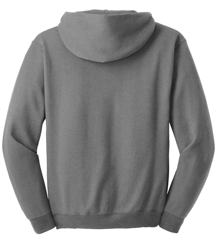 Rear View of Oxford Jerzees Super Sweats NuBlend - Pullover Hooded Sweatshirt. 4997M