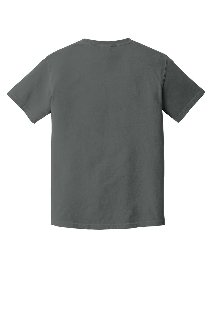 Rear View of Pepper COMFORT COLORS Heavyweight Ring Spun Tee. 1717