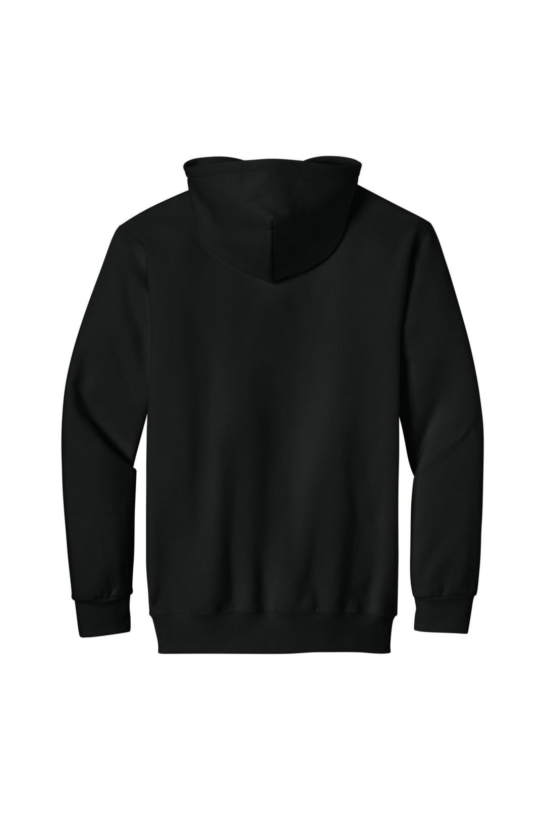 Rear View of PitchBlack Gildan Hammer Maxweight Hooded Sweatshirt 19500