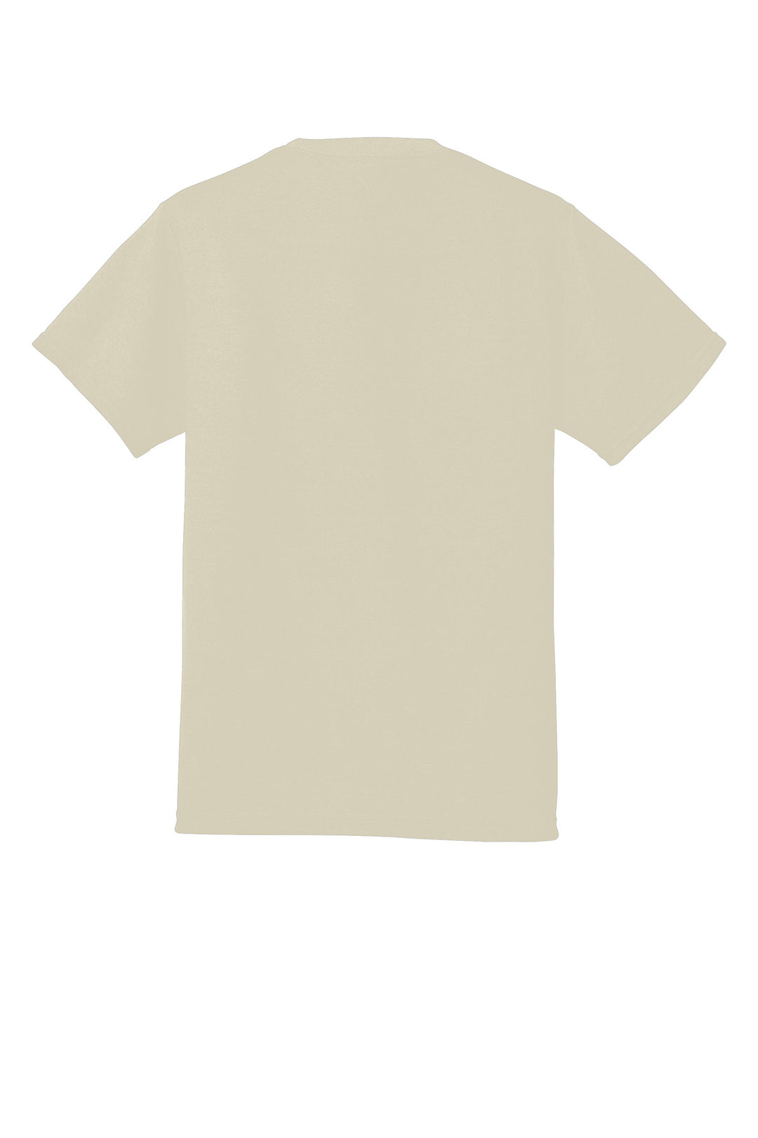 Rear View of Putty Jerzees Dri-Power 100% Polyester T-Shirt. 21M