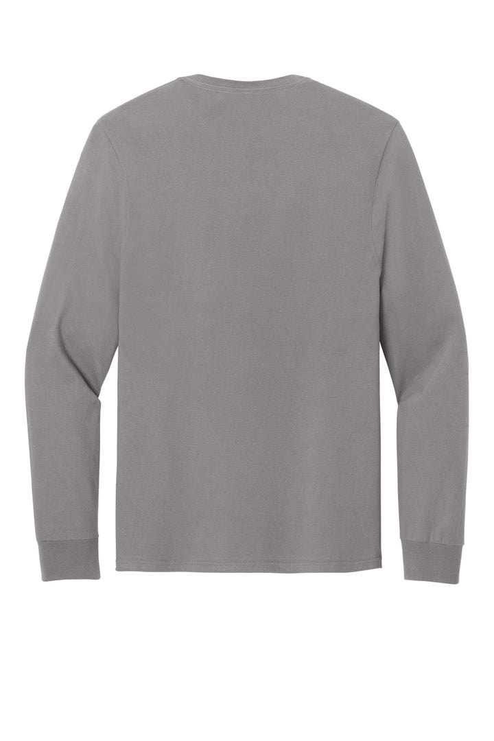 Rear View of Rock Jerzees Classics Unisex Cotton Long Sleeve T-Shirt 363L