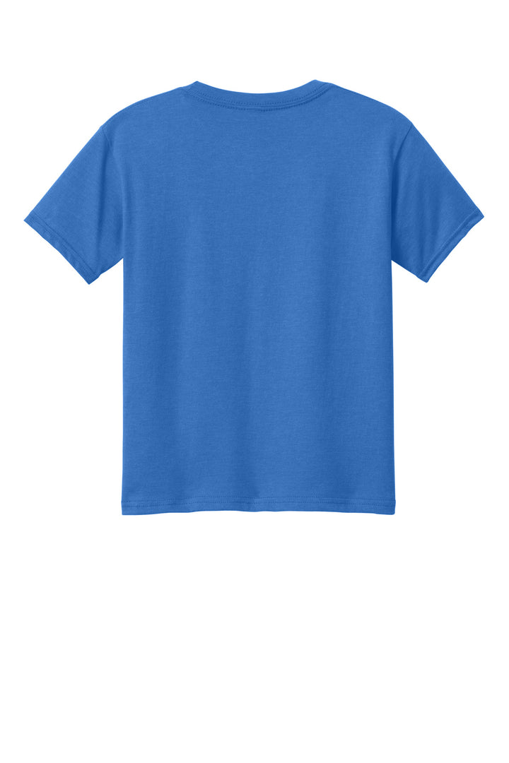 Rear View of RoyalMist Gildan Youth Softstyle CVC Tee 64000BCVC