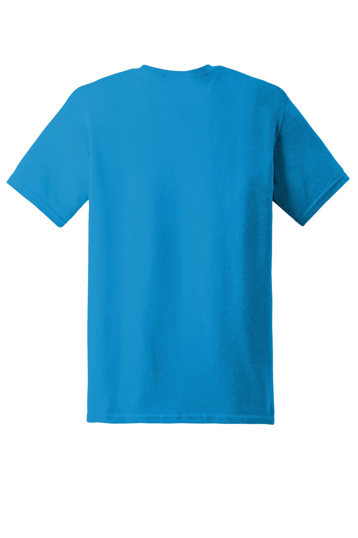 Rear View of Sapphire Gildan - Heavy Cotton 100% Cotton T-Shirt. 5000
