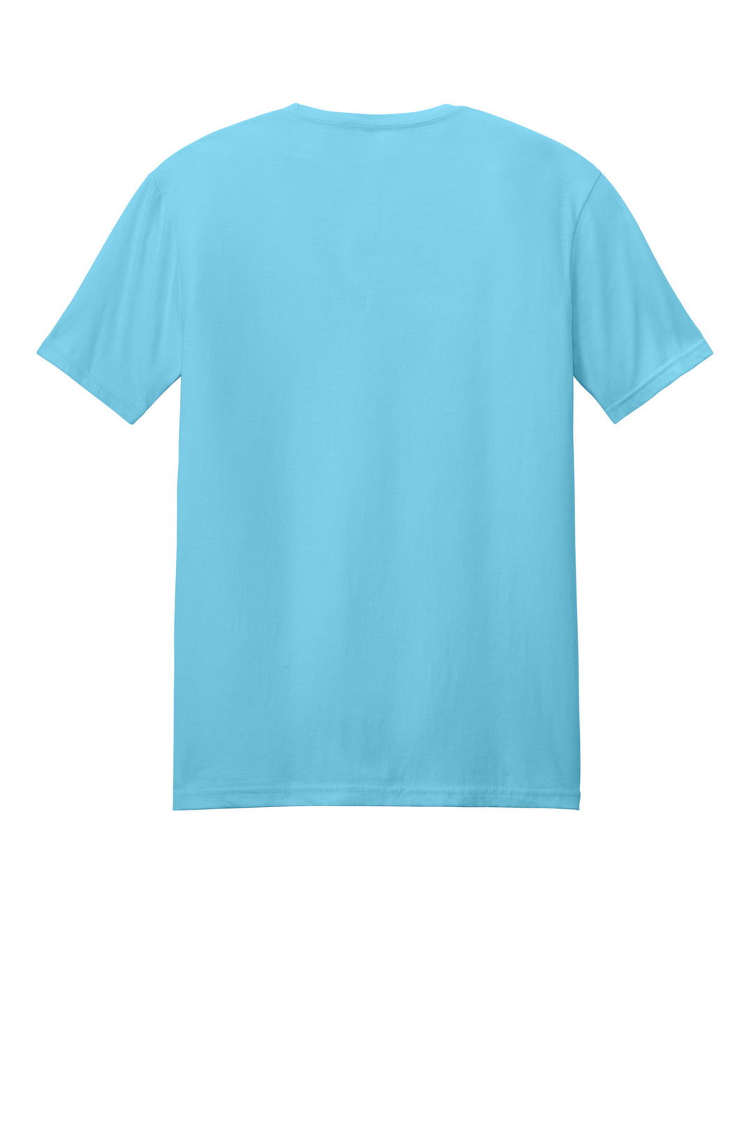 Rear View of Sky Gildan Softstyle T-Shirt. 64000