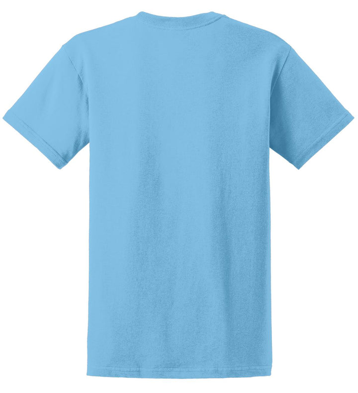Rear View of Sky Gildan - Ultra Cotton 100% US Cotton T-Shirt. 2000