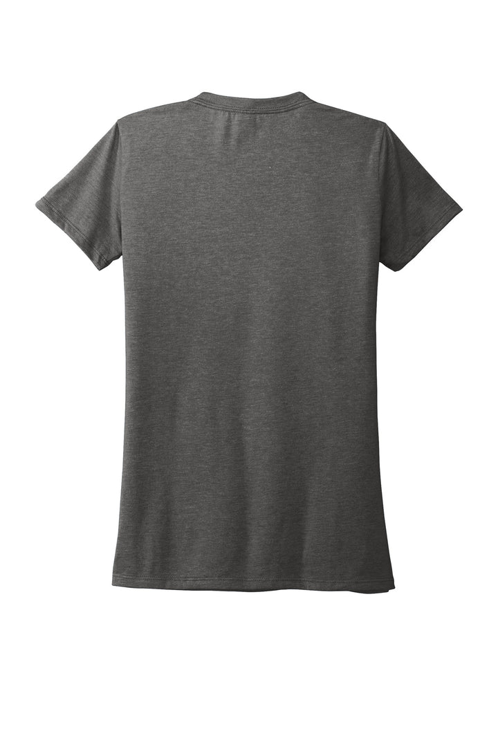 Rear View of Space Black Allmade Women's Tri-Blend Tee AL2008