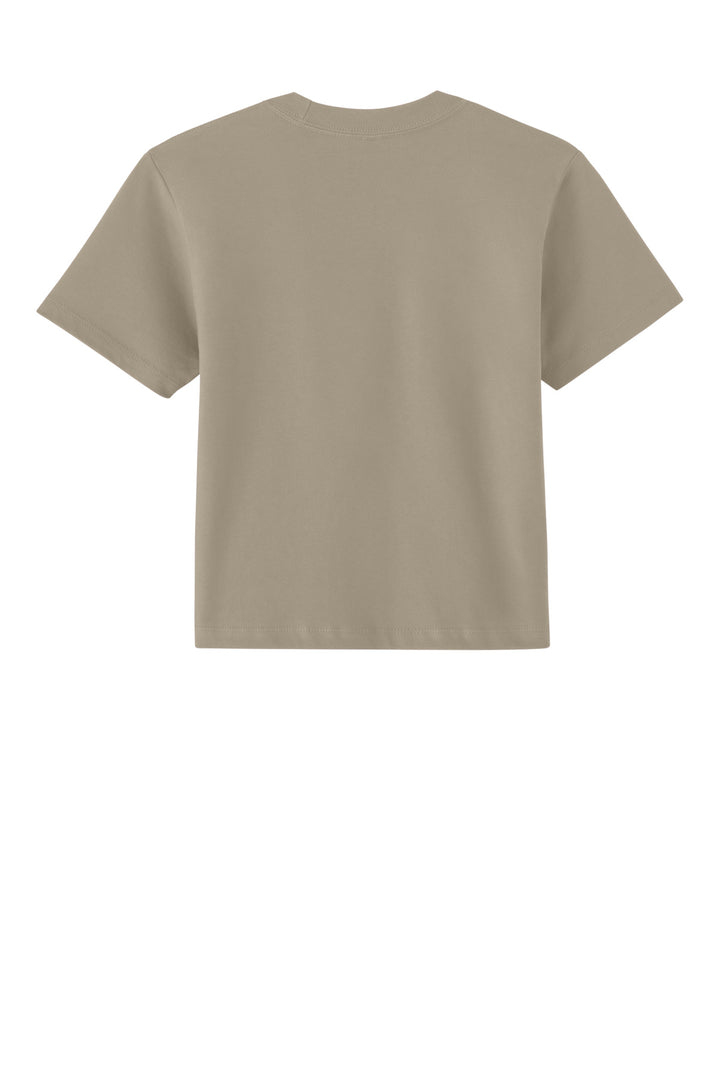 Rear View of Tan Next Level Apparel Women's Heavyweight Boxy Tee NL7610