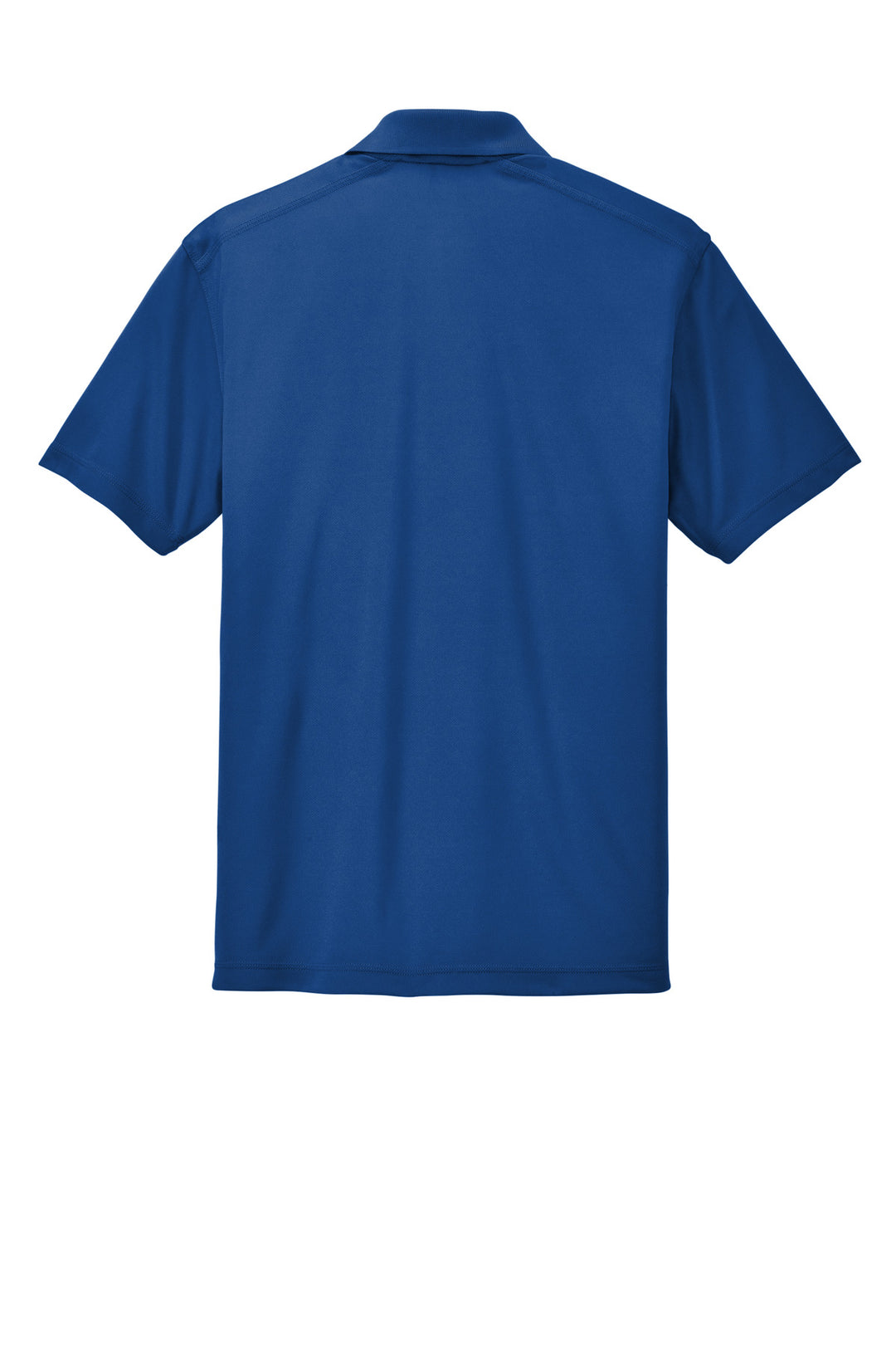 Rear View of True Royal Sport-Tek PosiCharge Micro-Mesh Polo. ST680